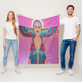 Egyptian Goddess Fleece Blanket