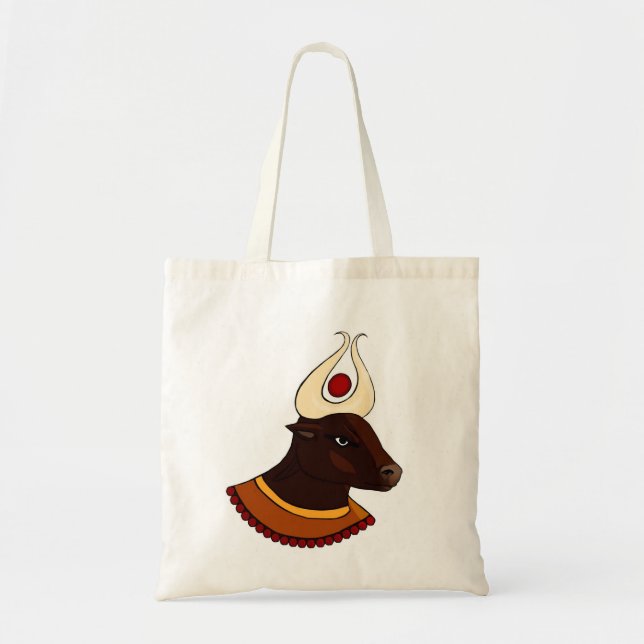 Egyptian Goddess Hathor Tote Tygkasse (Framsidan)