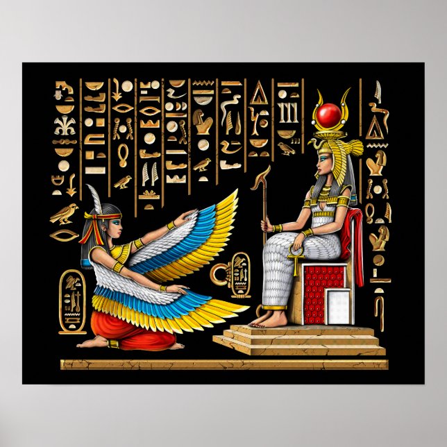 Egyptian Goddess Maat Isis Poster (Framsidan)