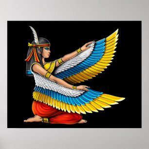 Egyptian Goddess Maat Poster