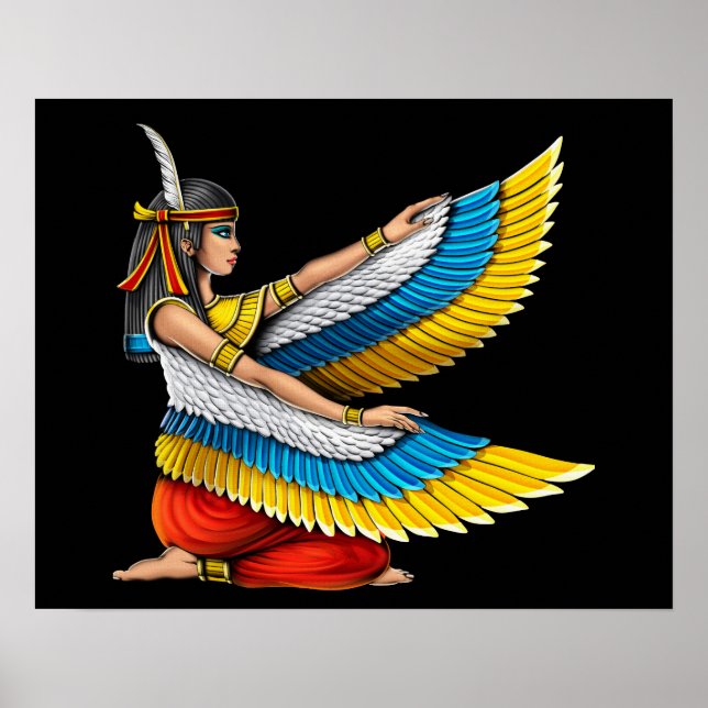 Egyptian Goddess Maat Poster (Framsidan)