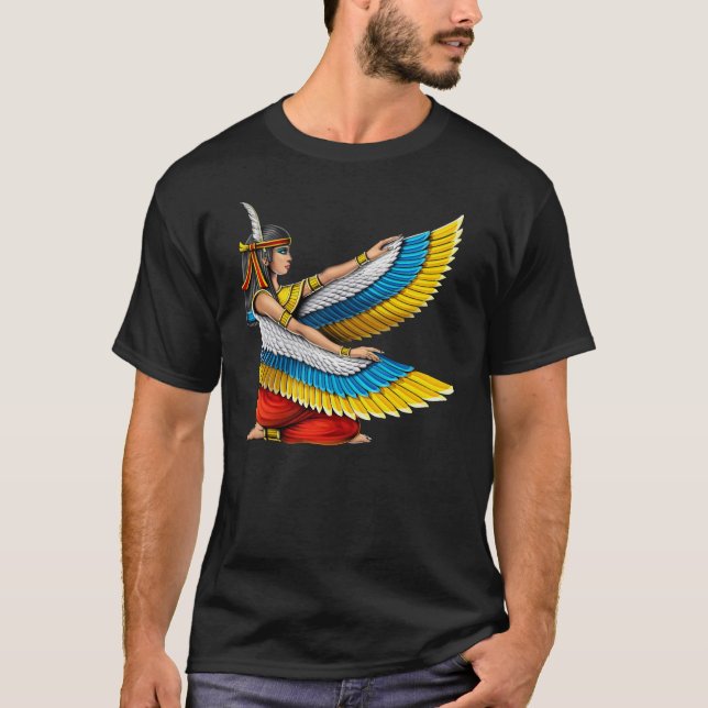 Egyptian Goddess Maat T Shirt (Framsida)