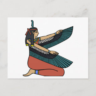Egyptian Goddess Maat Vykort