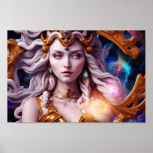 Egyptian Goddess moderna digitala poster