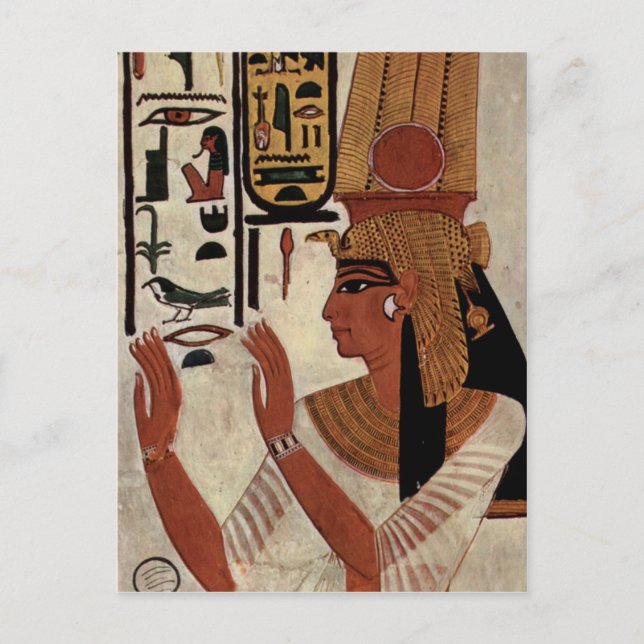 Egyptian Goddess Nefertari Vykort (Framsida)