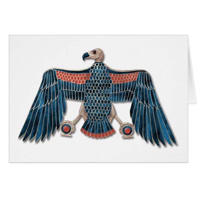 Egyptian Goddess Nekhbet Pectory Hälsningskort (Framsidan Horizontal)