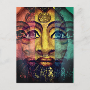 Egyptian Goddess Warrior Vykort