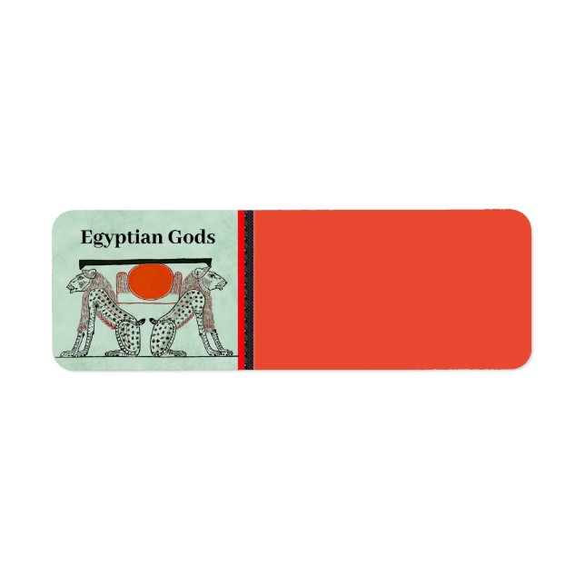 Egyptian Gods Return-adressetikett Returadress Etikett (Framsidan)
