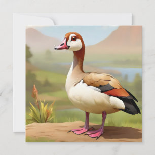 Egyptian Goose by water Inbjudningar