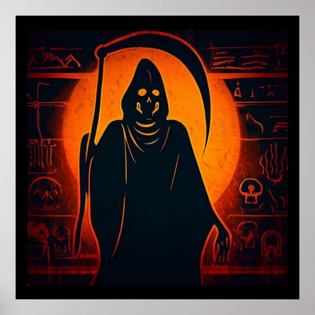 Egyptian Grim Reaper Halloween 1 Poster (Framsidan)