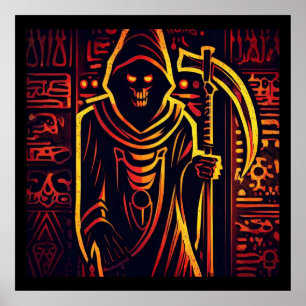 Egyptian Grim Reaper Halloween 3 Poster