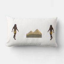 “Egyptian Guardians Pillow | Ancient Pyramids & Ki