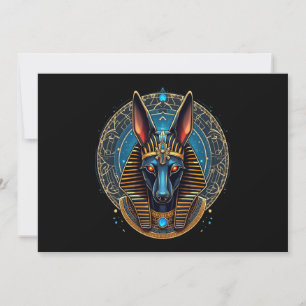 Egyptian Gud Anubis Ancient Egypten Mythology Inbjudningar