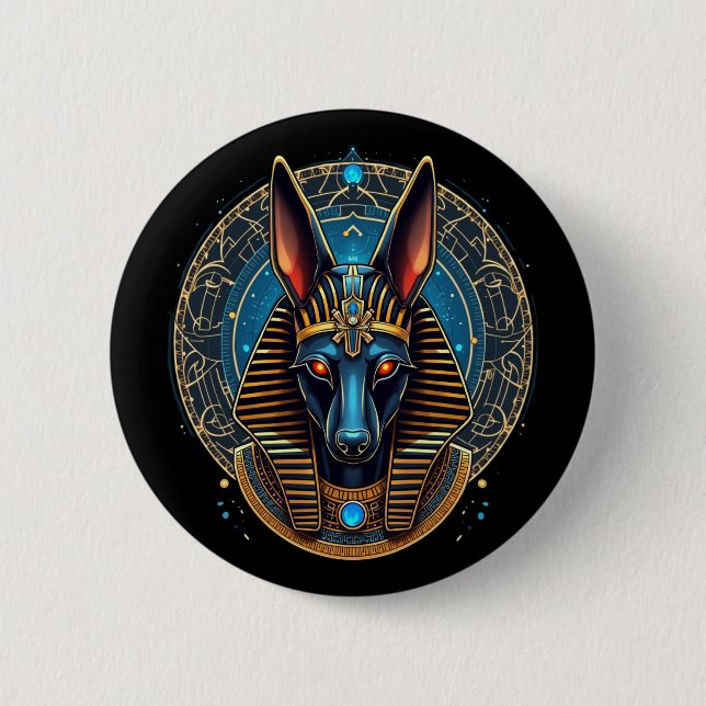 Egyptian Gud Anubis Ancient Egypten Mythology Knapp (Framsida)
