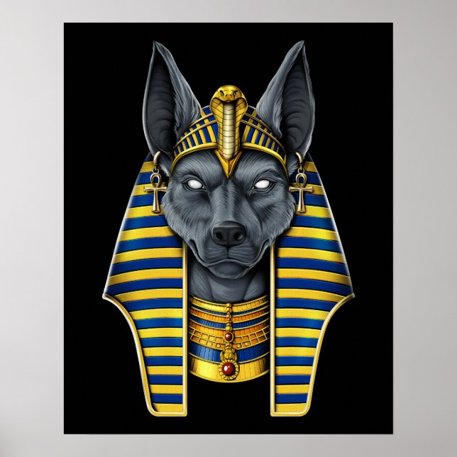 Egyptian Gud Anubis Poster (Framsidan)