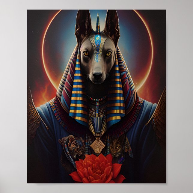 Egyptian Gud Anubis Poster (Framsidan)