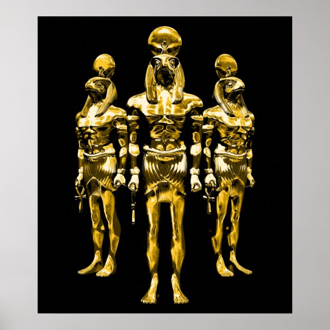 Egyptian Gud Horus Poster (Framsidan)