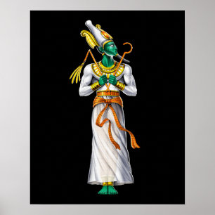 Egyptian Gud Osiris Poster