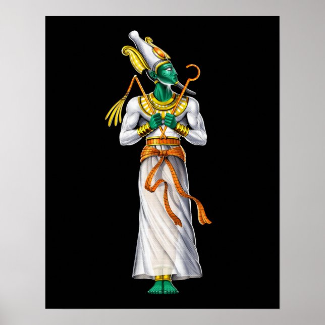 Egyptian Gud Osiris Poster (Framsidan)