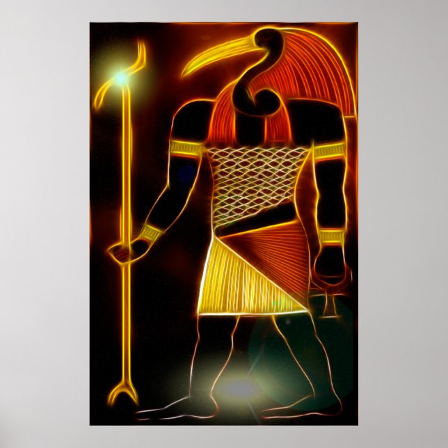Egyptian Gud Thoth Poster (Framsidan)