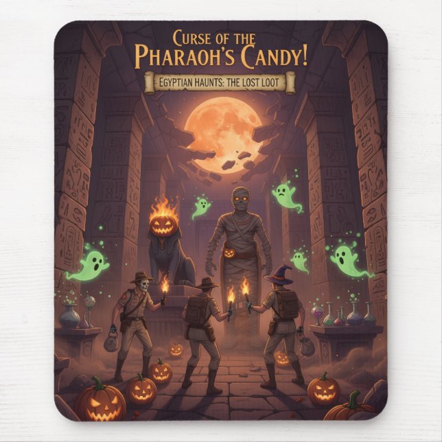 Egyptian Halloween Mouse Pad Musmatta (Framsidan)