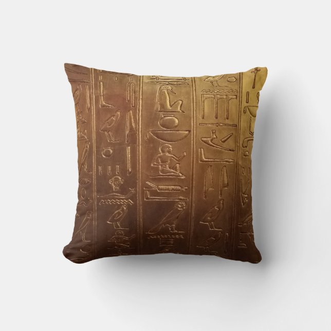 Egyptian Hieroglyph Kudde (Framsida)