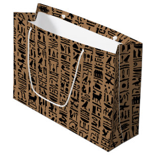 Egyptian Hieroglyph Large Gift Bag