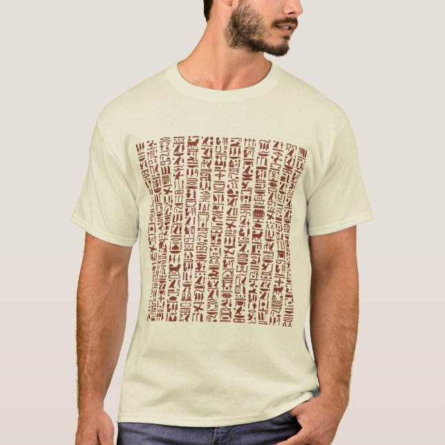 Egyptian Hieroglyph T-Shirt (Framsida)