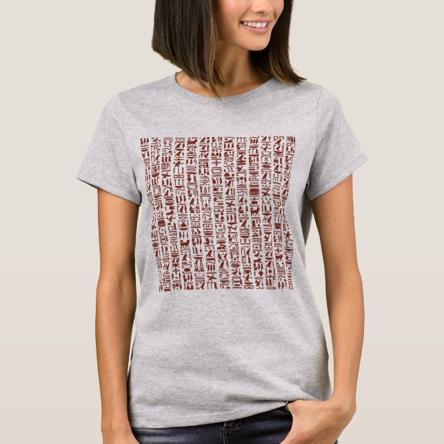 Egyptian Hieroglyph T-Shirt (Framsida)