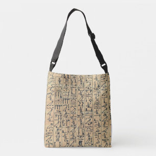 Egyptian Hieroglyph Tote Axelväska