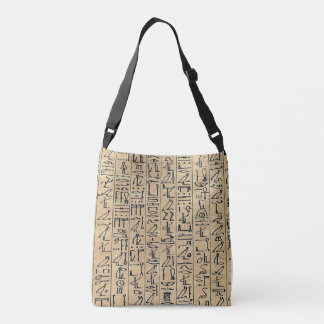 Egyptian Hieroglyph Tote Axelväska