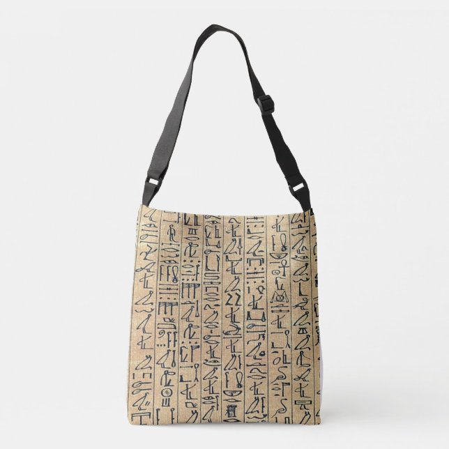 Egyptian Hieroglyph Tote Axelväska (Baksida)