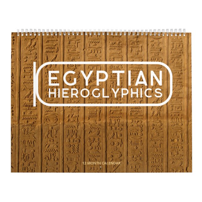 Egyptian Hieroglyphics Calendar Kalender (Omslag)