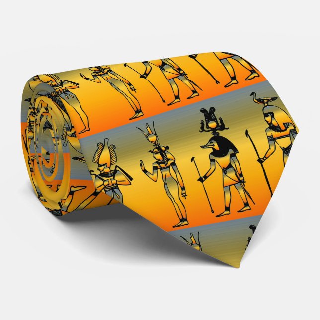 Egyptian Hieroglyphics Necktie Slips (Rullad)