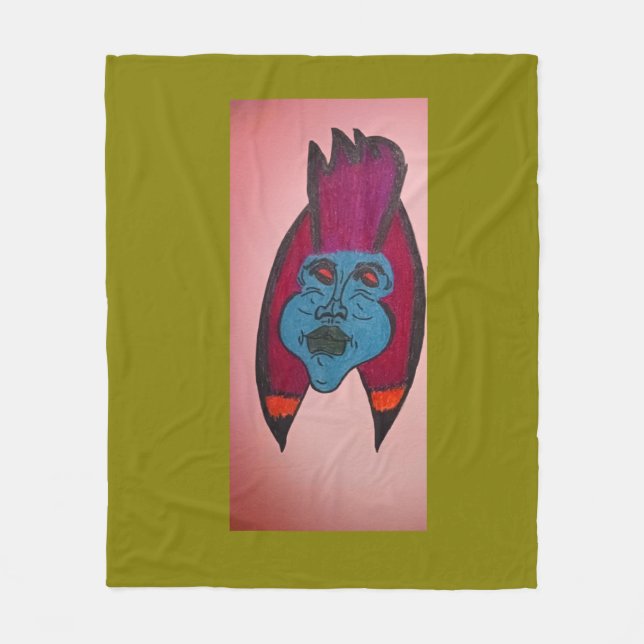 Egyptian Inspired Horror Themed Mummy  Fleecefilt (Framsidan)