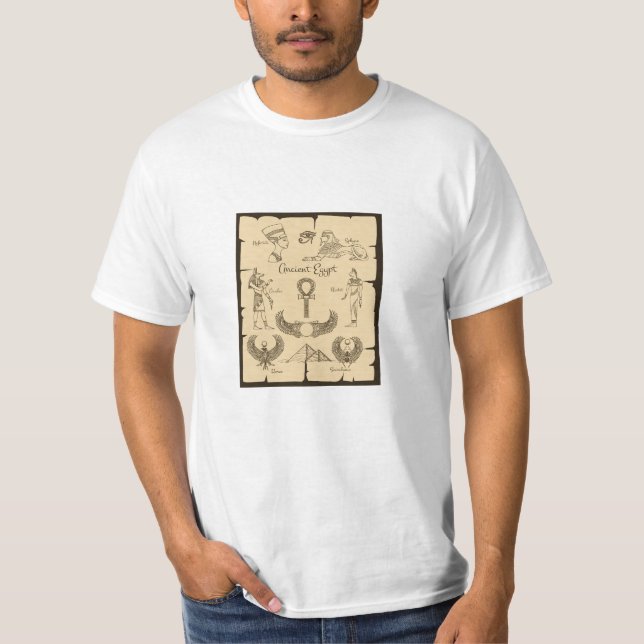 Egyptian Karta T-Shirt - Land Pharaohs & Pyramids (Framsida)
