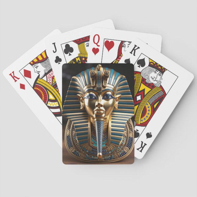 Egyptian Kung Tutankhamun Casinokort (Baksidan)