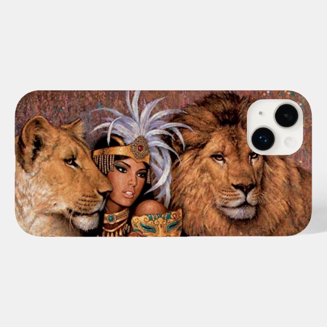 Egyptian Lejon Goddess Princess Fodral-Mate iPhone (Baksida (horisontell))