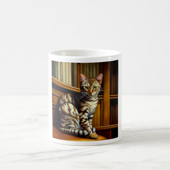 Egyptian Mau Cat Kaffemugg (Center)