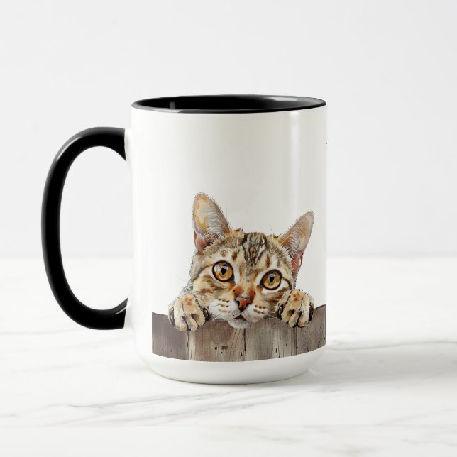 Egyptian Mau Cat Mugg (Vänster)