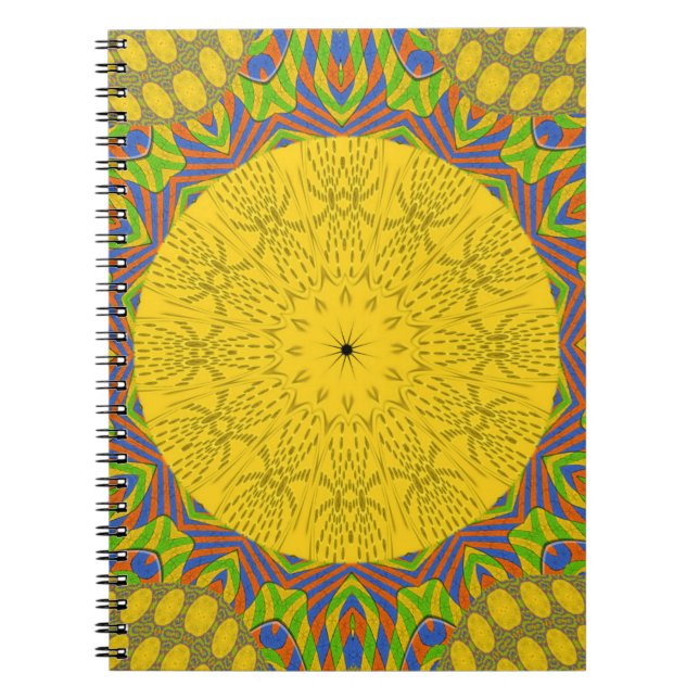Egyptian Mönster Art Print Anteckningsbok (Framsidan)