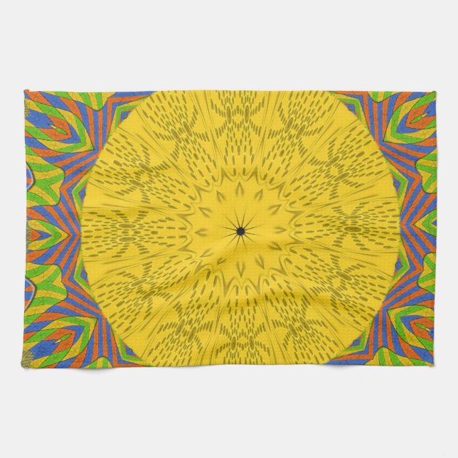 Egyptian Mönster Art Print Kökshandduk (Horisontell)