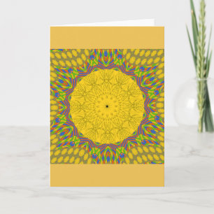 Egyptian Mönster Art Print Kort