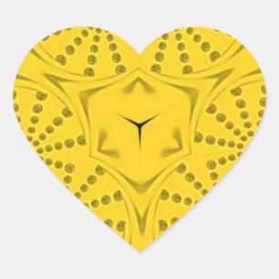 Egyptian Motif Art Print Checkated Ram Design Hjärtformat Klistermärke