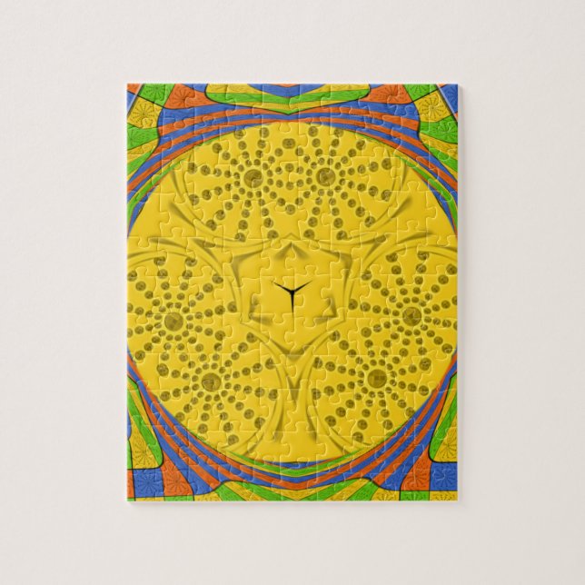 Egyptian Motif Art Print Checkated Ram Design Pussel (Vertikal)