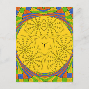 Egyptian Motif Art Print Checkated Ram Design Vykort