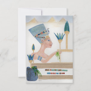 Egyptian Motif Collage Tack Kort