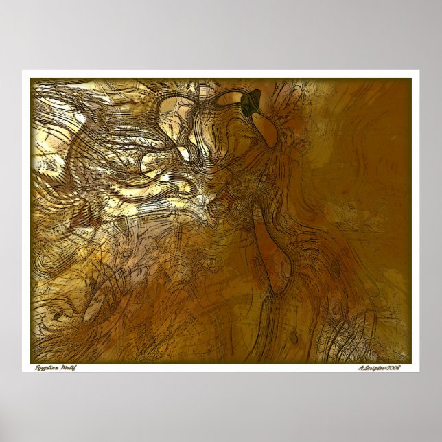 Egyptian Motif Poster (Framsidan)