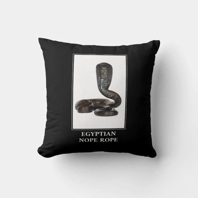 Egyptian Nope Rope - Cobra Snake Danger Kudde (Framsida)