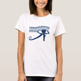 Egyptian Öga av Horus Blue Lucky Charm T Shirt
